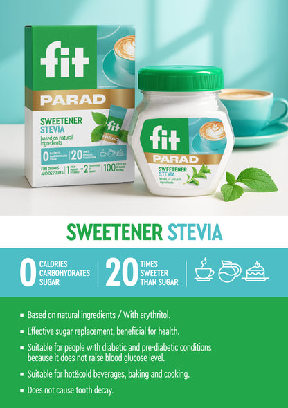 FIT PARAD Stevia 50g, box 100 sticks